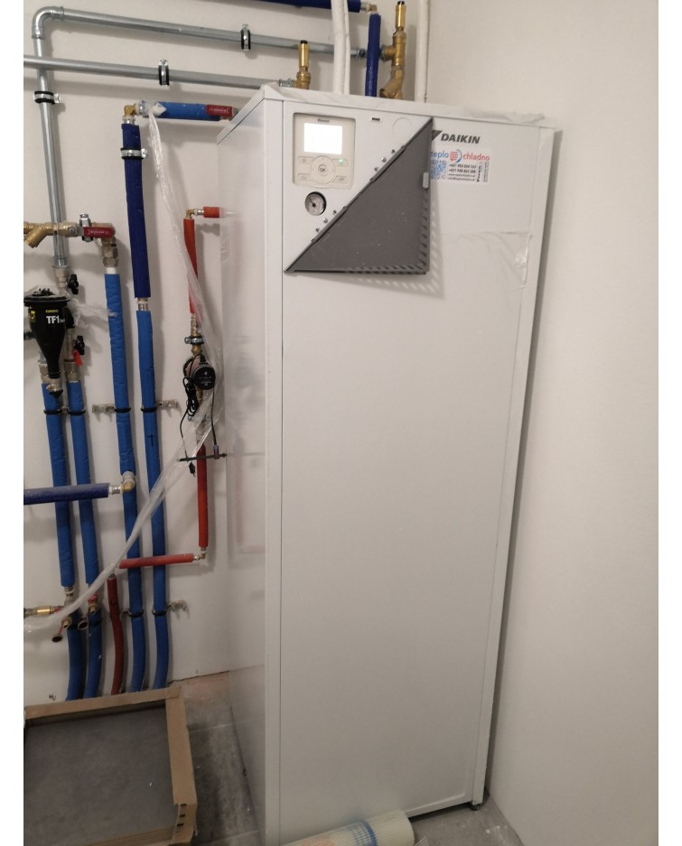 Inštalácia tepelného čerpadla Daikin EHVX, Stránske