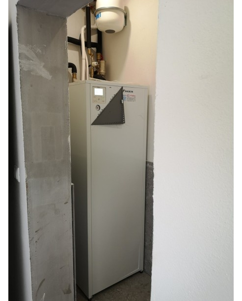 Inštalácia tepelného čerpadla Daikin EHVX, Brezany