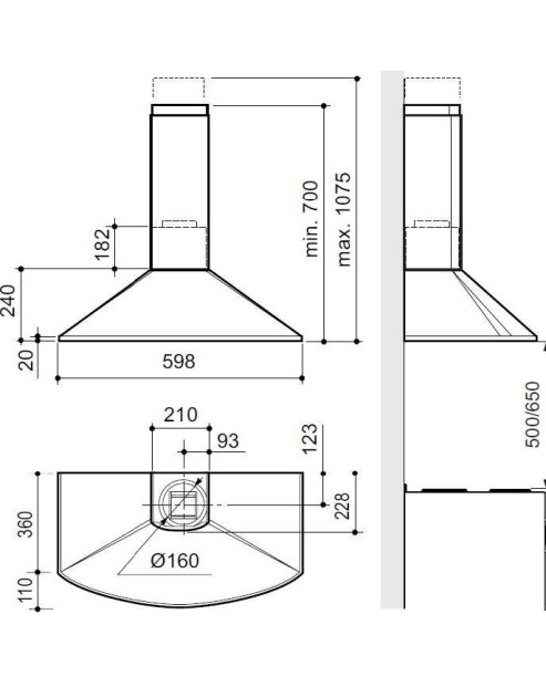 Digestor Flexit Elegant E/F white