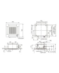 FUJITSU ASYG-LVLB, kazetová klimatizácia