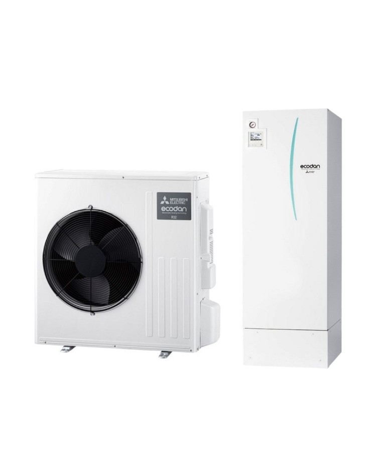 MITSUBISHI Eco Inverter Tepelné čerpadlo, 200L zásobník TÚV, vykurovanie a chladenie