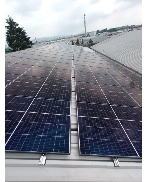 Realizácia Fotovoltaického systému - hala Teltrade, Žilina
