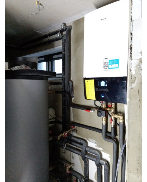 Realizácia nástenného tepelného čerpadla DAIKIN Altherma - Rajec