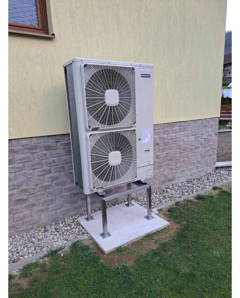 Realizácia tepelného čerpadla HITACHI - Novoť