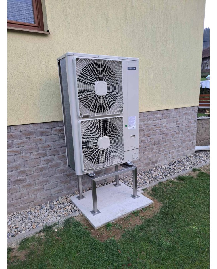 Realizácia tepelného čerpadla HITACHI - Novoť