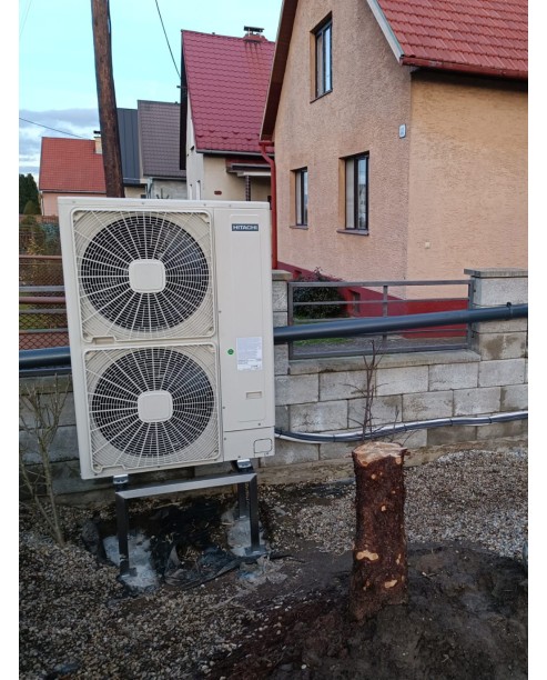Realizácia tepelného čerpadla HITACHI - Plevník