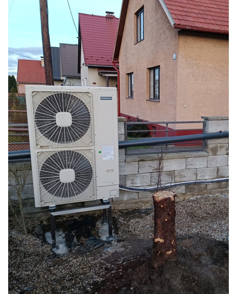 Realizácia tepelného čerpadla HITACHI - Plevník