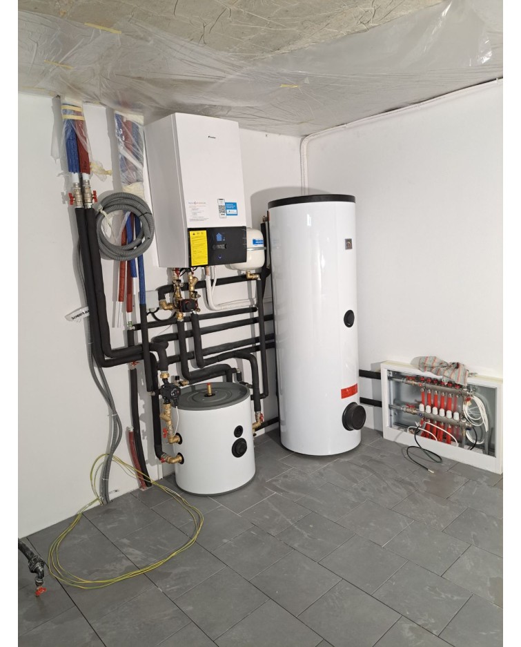 Realizácia tepelného čerpadla DAIKIN Altherma - Zadubnie