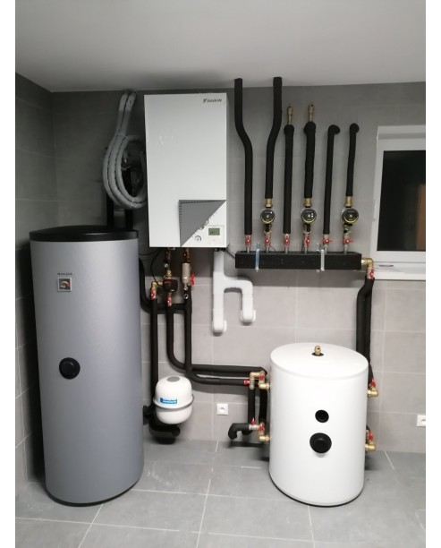 Realizácia tepelného čerpadla DAIKIN Altherma - Hruštín