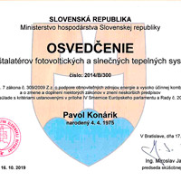 Inštalatér fotovoltaických a slnečných tepelných systémov